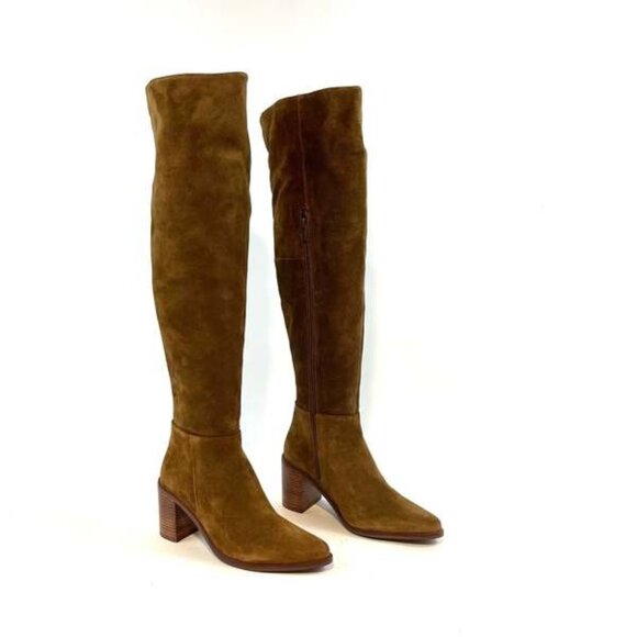 Seychelles Gifted Suede Womens Zipper Over-The-Knee Boots Brown Size 6 - Picture 1 of 9